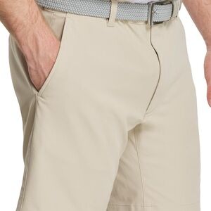 FootJoy Golf Men's Beige Flat Front Shorts